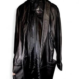 Tibi Black Leather Jacket